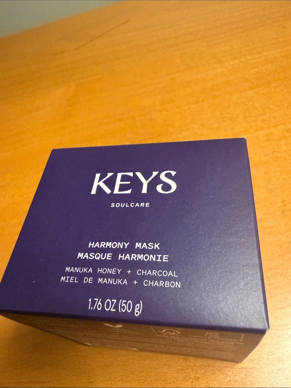 KEYS Soulcare Harmony Mask Manuka honey & Charcoal 1.76 oz New